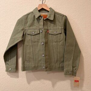 Levi's Kids Olive Green Denim Jacket New size 10-12